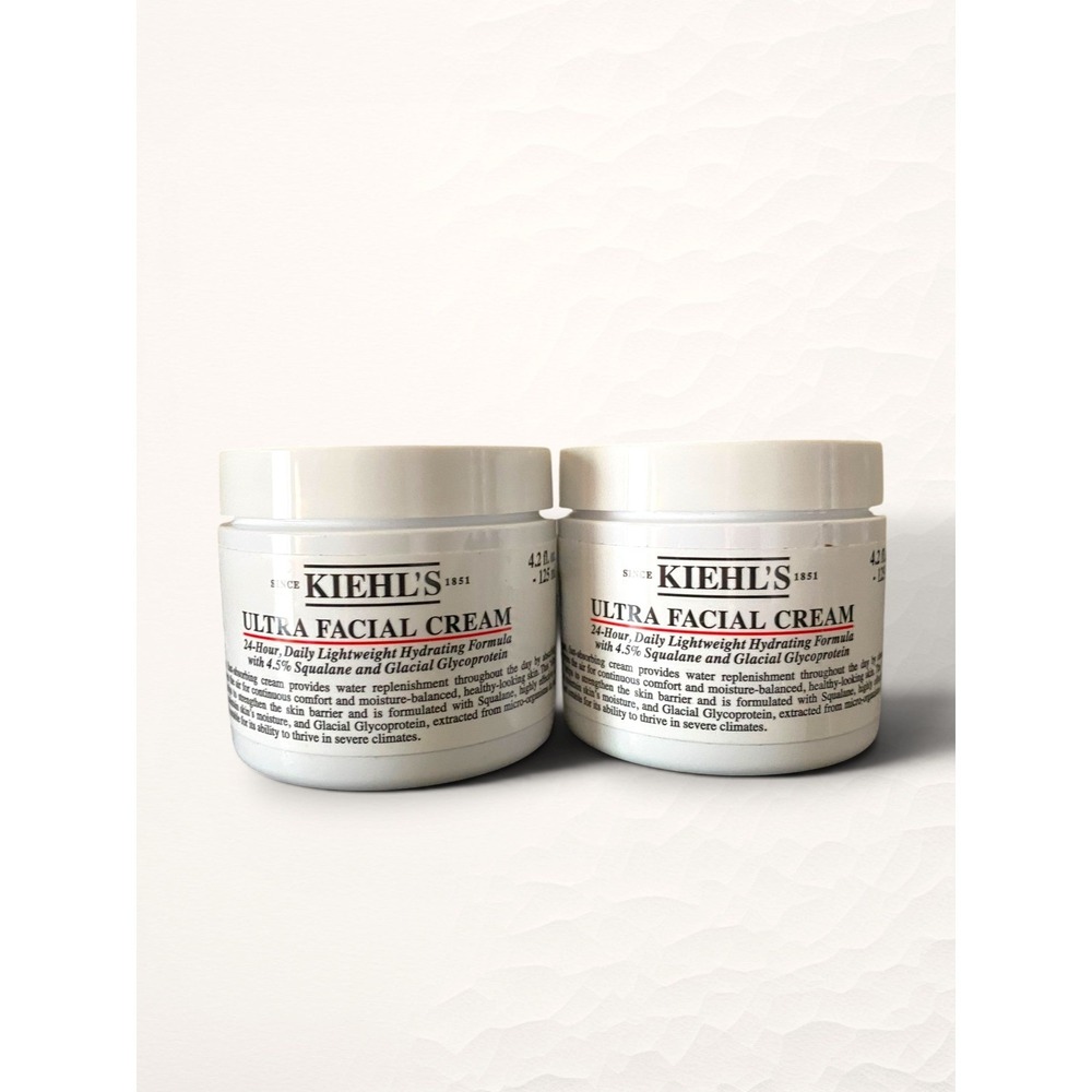 Kiehl's Ultra Facial Cream 4.2oz White Clean Beauty 2-Pack Hydrating